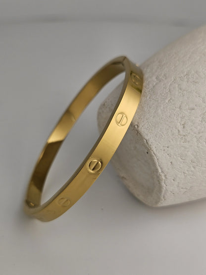 Gold Screw Cartier  – Timeless Minimalist Bracelet | Vivoura Jewellery