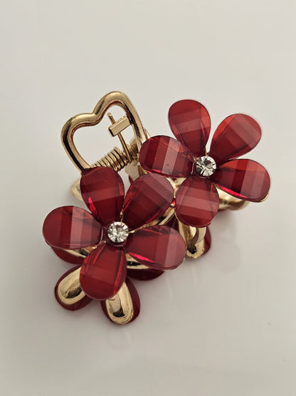 Flower Hair Claw Clips – Elegant Floral Hair Accessories for Women